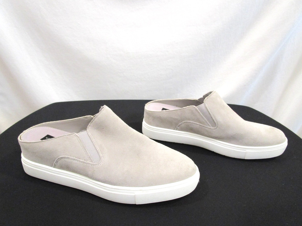 Steven by Steve Madden Claudine Gray Suede Slip On Mules Women 8M